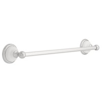 Franklin Brass 112655 Bellini, Bath Hardware Accessory, 18-Inch Towel Bar, Polished Chrome And White