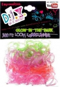 Expressions Girl / D.I.Y. 300-piece Glow in the Dark Latex-free Rubber Band Bracelet Loom Refill Pack