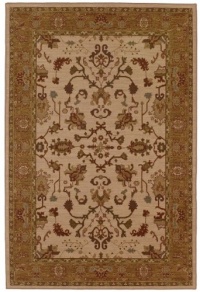 Area Rug 9x13 Rectangle Traditional Cream-Beige Color - Karastan Bellingham Collection