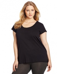 Calvin Klein Performance Women's Plus Size Back Cut Out High Low Tee