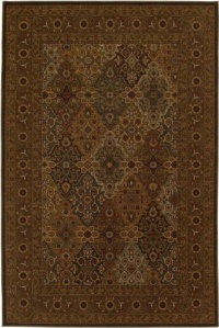 Area Rug 5x8 Rectangle Traditional Multi Color-Mocha Color - Karastan Bellingham Collection