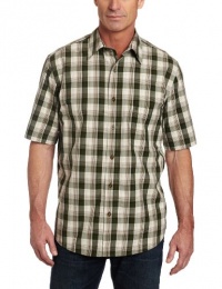 Carhartt Men's Essential Plaid Open Collar Short Sleeve Shirt