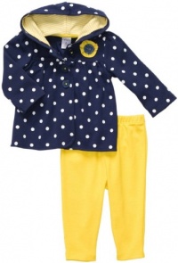 Carter's Baby-girls Polka Dot Hooded Gan Set