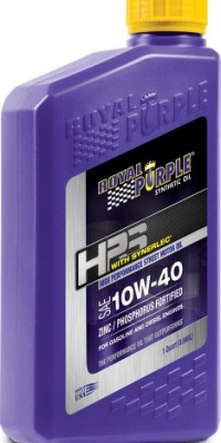 Royal Purple 31140 HPS 10W-40 High Performance Street Synthetic Motor Oil with Synerlec - 1 Quart Bottle