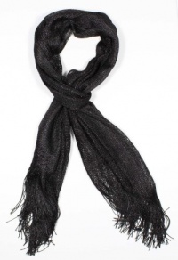 Fiona Shimmer Scarft - Extra Long Scarf Colors: Black