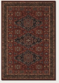 Couristan 1383/3890 Old World Classics Mamluken/Burgundy 6-Feet 6-Inch by 9-Feet 10-Inch Rug