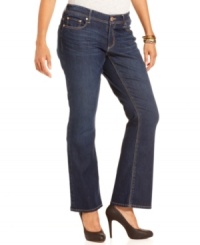 Seven7 Jeans' bootcut plus size jeans are basics for your casual wear-- team them with the season's hottest tops!