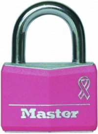 Master Lock 146D Breast Cancer Research Foundation Aluminum Padlock, Pink