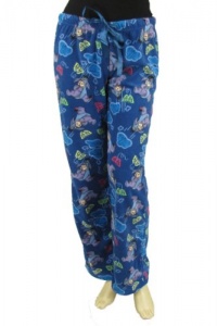 Disney Eeyore Polar Fleece Drawstring Lounge Pajama Pants Winnie the Pooh Blue