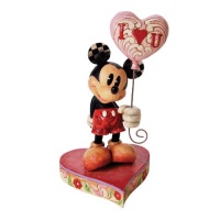 Disney Traditions by Jim Shore Mickey with Heart Balloon Figurine, 8-Inch