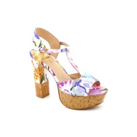 Dolce Vita Women's Baxter Platform Sandal,Floral Multi Leather,9.5 M US