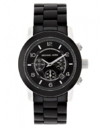 Michael Kors Men's MK8107 Oversize Black Silicone Runway Watch