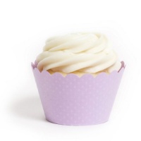 Dress My Cupcake Standard Lavender Cupcake Wrappers, Set of 12