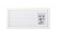 C.R. Gibson First Year Timeline Photo Frame, White