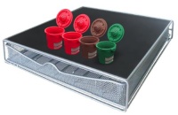 Ekobrew Single Serve Storage Drawer and 4 Ekobrews for Keurig K-Cup Brewers