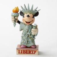 Enesco Disney Traditions by Jim Shore Minnie Statue of Liberty Figurine, 6.75-Inch