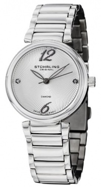 Stuhrling Original Women's 727.01 Vogue Soiree Diamond Circlet Swiss Quartz Stainless Steel Bracelet Watch