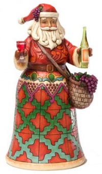 Enesco Jim Shore Heartwood Creek Vineyard Santa Figurine, 9-3/4-Inch