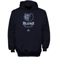 NBA adidas Memphis Grizzlies Primary Logo Hoodie Sweatshirt - Navy Blue