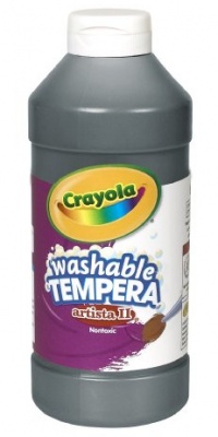 Crayola Artista II Washable Tempera Paint 16oz Black