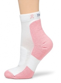 Thorlo Women's Pink Pad Breast Cancer Awareness Sock