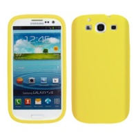 Cbus Wireless Yellow Silicone Case / Skin / Cover for Samsung Galaxy S III S3 S 3 SIII / i9300 i535 i747 T999 L710 R530