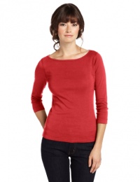 Three Dots Women's Three-quarter Sleeve British Tee