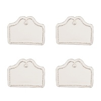 This thoughtful gift will delight any host or hostess with an eye for the details. With lovely scalloped edges and in Juliska's classic whitewash, these versatile cards come with a swipe-away marker to be used time and time again. Perfect for any occasion, they function as placecards or to label your best dishes.