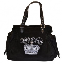 Juicy Couture Pave Sequin Crown Daydreamer Tote Black