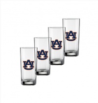 NCAA Auburn Tigers Set of 4 Highball Glasses, 16-Ounce