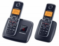 Motorola DECT 6.0 Enhanced Cordless Phone with 2 Handsets and Digital Answering System L702