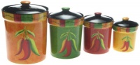 Certified International Caliente 4-Piece Canister Set