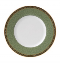 Wedgwood India Green Accent Salad Plate