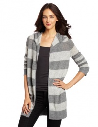 Christopher Fischer Women's 100% Cashmere Striped Featherweight Hoodie