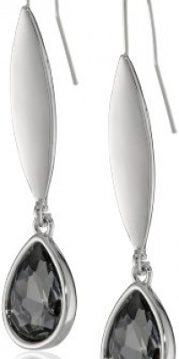 Kenneth Cole New York Marquis Stone Faceted Gem Long Drop Earrings