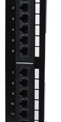 Intellinet 12-Port Cat6 Wall-mount Patch Panel (560269)