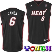 NBA Miami Heat LeBron James Road Replica Youth Jersey