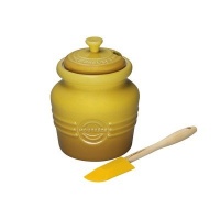 Le Creuset Stoneware 14-Ounce Mustard Jar, Dijon