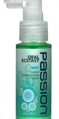 Passion Lubes Oral Throat Desensitizing Spray, 2 Ounce