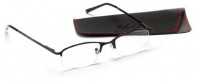 Select-A-Vision Semi Rimless Sport Readers, Black, +1.50