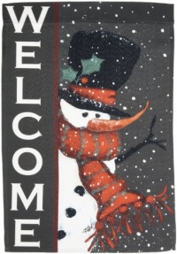 Toland Home Garden Snowman Welcome Garden Flag 110563