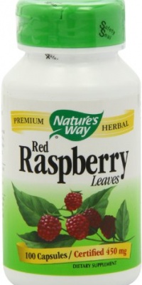 Nature's Way Red Raspberry Leaves , 450 mg, 100 Capsules