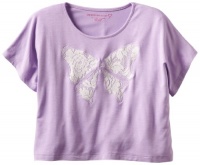 Design History Girls 7-16 Bow Top Crop, Lavender, Small