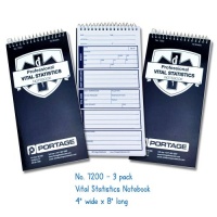 EMT / First Responders Vital Statistics Notebook (3 Pack)