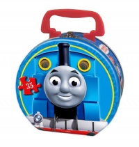 Thomas & Friends Carnival at Night 35-Piece Puzzle in a Round Tin