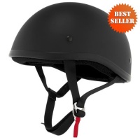 Skid Lid Helmets - Naked Shorty Helmet DOT Flat Black