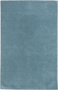 Surya Mystique 5-Feet by 8-Feet Hand Crafted Rug, Blue