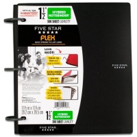 Five Star Flex Hybrid NoteBinder, 1.5-Inch, Black (72403)