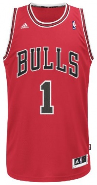 NBA Chicago Bulls Derrick Rose Swingman Jersey, Red