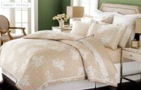 Martha Stewart Sweet Petals 300T Standard Shams Taupe